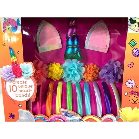 JUST MY STYLE Fun FASHION HEADBANDS UNICORN Birthday Party Set 10 Hair Band - Picture 2 of 5
